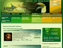 Tablet Screenshot of latintour.cz